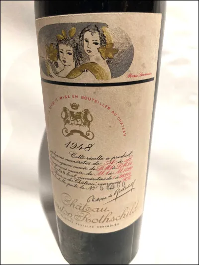 Laquelle de ces artistes a exécuté l'étiquette du fameux vin "Mouton Rothschild" ?