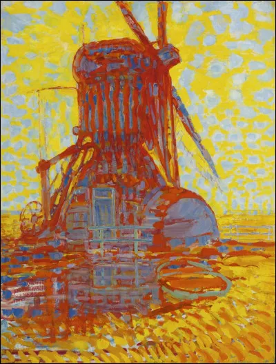 Lequel de ces peintres, surtout connu pour ses uvres d'art abstrait, a immortalisé "Le Moulin au soleil" exposé au musée d'Art de La Haye ?