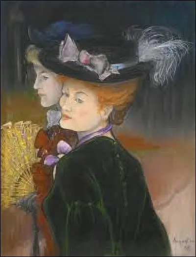 Qui a représenté ces "Deux Élégantes au bois" ?