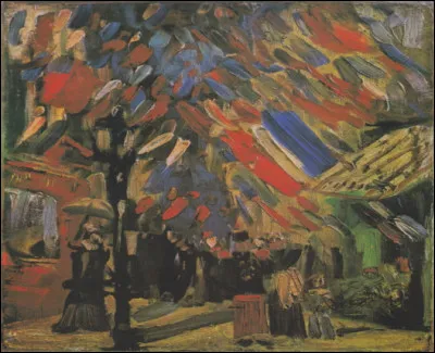 Quel peintre néerlandais est lauteur de ce tableau intitulé ''La Fête du 14 juillet à Paris'' ?