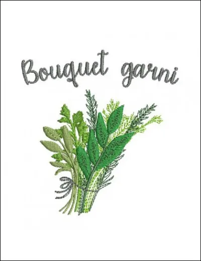 Un bouquet garni comporte du ...