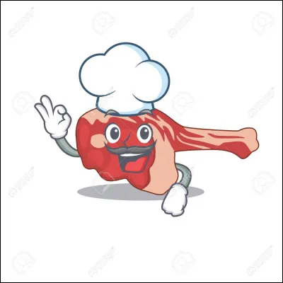 Le gigot représente une belle pièce de viande de/d' ...