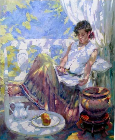 Quel peintre américain a réalisé cette lectrice en 2015 ?