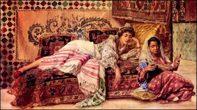 Quel artiste orientaliste a représenté ces femmes à la lecture ?