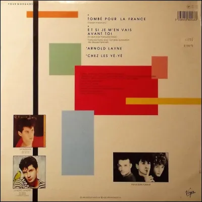 Qui chante le titre "Tombé pour la France" ?