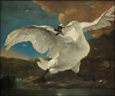 Quel peintre baroque a réalisé cette toile nommée ''Le Cygne menacé'', vers 1650 ?