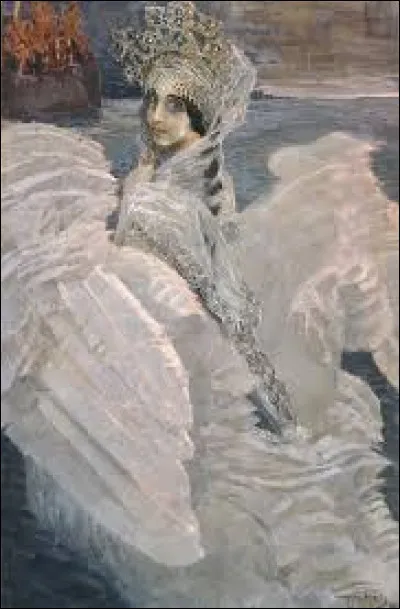Représentant un personnage féminin de l'opéra de Rimsky-Korsakov intitulé ''Le Conte du tsar Saltan'', ''La Princesse cygne'' est un tableau réalisé en 1900 par un portraitiste. Parmi ces trois peintres, lequel a immortalisé cette femme ?