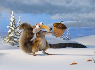 Quel écureuil cherche à attraper un gland tout au long de la série de films "L'Âge de glace" ?