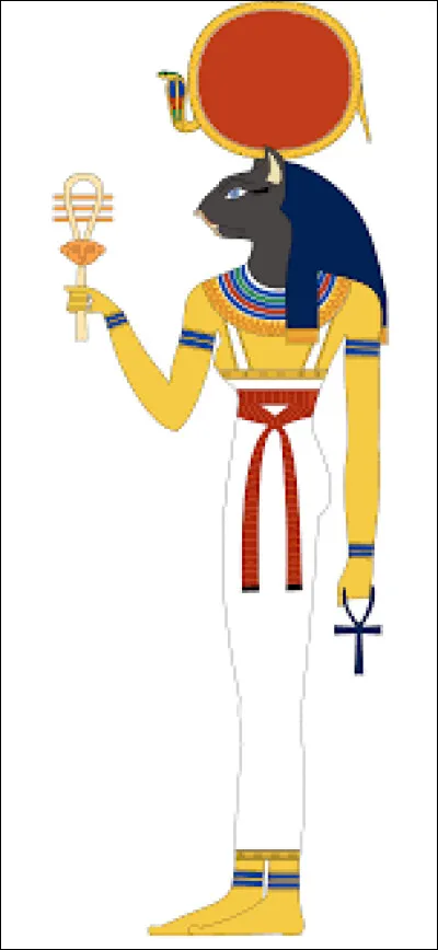 Quelle déesse égyptienne est représentée avec le visage d'un chat ?