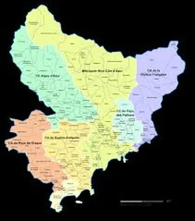 Parmi ces trois départements, lequel n'est pas limitrophe des Alpes-Maritimes ?