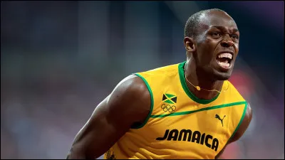 Qui est ce sprinter jamaïcain dont la vitesse de pointe a été de 44,72 km/h lors d'un 100 mètres ?