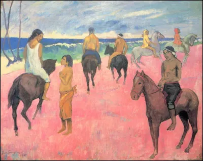 Quel peintre postimpressionniste est lauteur de ce tableau intitulé ''Cavaliers sur la plage'' ?