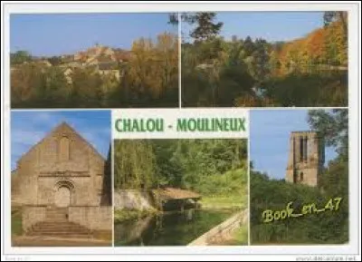 Commune francilienne, dans l'arrondisement d'Étampes, Chalou-Moulineux se situe dans le département ...
