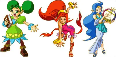 Comment s'appellent les trois déesses fondatrices ?