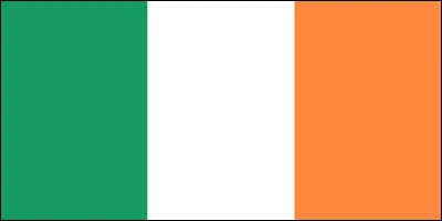 Ce drapeau est celui d'une République au large de la Grande-Bretagne. Laquelle ?