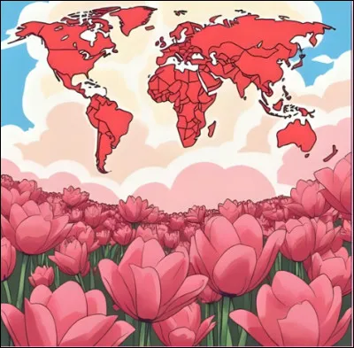Quel pays est connu pour ses tulipes ?