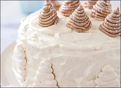 Quelle préparation forme la base de ce gâteau ''Mont-blanc'' ?