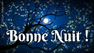 Il commence à être tard et je vous souhaite une bonne nuit, en anglais !
