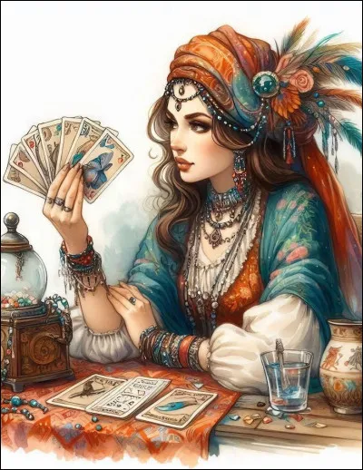 Enfin quel jeu de cartes utilise la taromancienne pour exercer ses dons divinatoires ?