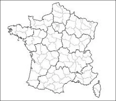 Sur cette carte muette de la France quelles limites administratives sont indiquées ?