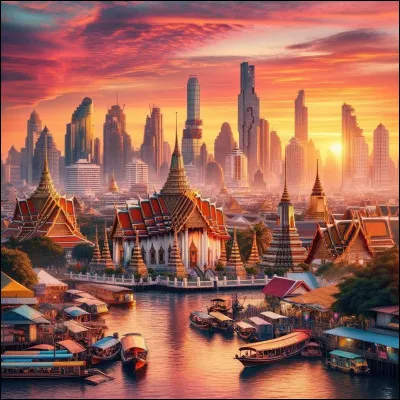 Sur quel fleuve la ville de Bangkok est-elle bâtie ?
