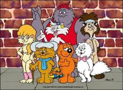 Dans le dessin animé "Les Entrechats" comment s'appelle le gros chat roux ?