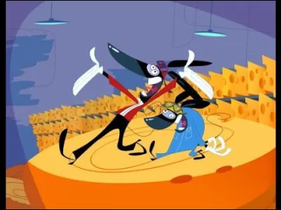 Dans quelle série d'animation Éric et Ramzy sont-ils les voix de deux rats habitant sur un cargo ?