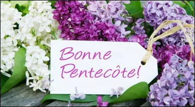 La fête de la Pentecôte pour les chrétiens se situe...