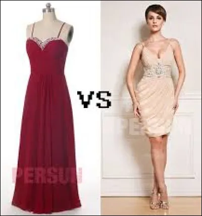 Préfères-tu les robes courtes ou longues ?
