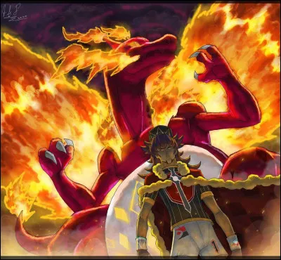 À qui appartient ce Dracaufeu Gigamax, dont le dresseur est le maître emblématique de Galar et le cousin de Nabil ?