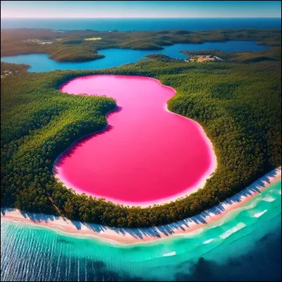 Quel est ce lac australien dont les eaux fort salines sont de couleur rose ?