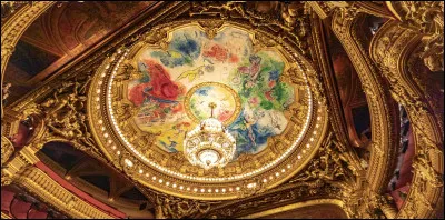 À qui doit-on la gigantesque décoration du plafond de l'Opéra de Paris ?