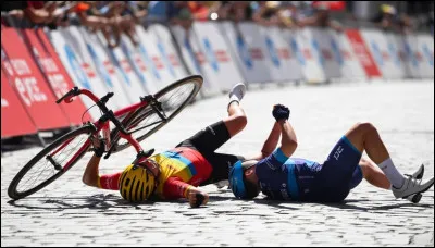 Le Tour de France n'est pas qu'une grande fête, c'est aussi une épreuve physique extrême, voire dangereuse. Deux coureurs ont abandonné lors de la première étape après avoir chuté ; de qui s'agit-il ?