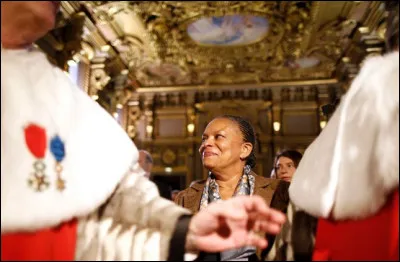 Quel est le prénom de madame Taubira garde des Sceaux de 2012 à 2016 ?