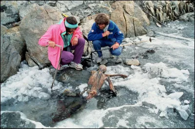 Quel nom donna-t-on au chasseur du néolithique retrouvé en 1991 dans un glacier des Alpes ?