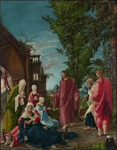 Quel peintre de la Renaissance allemande a réalisé, en 1520, cette peinture religieuse intitulée ''Les Adieux du Christ à sa mère'', également appelée ''Le Christ prenant congé de sa mère'' ?