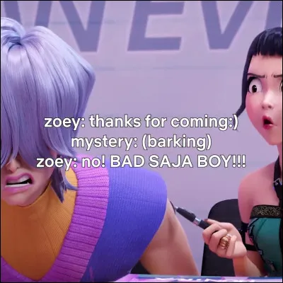 Vrai ou faux ? On peut voir les yeux de Mystery lors de la chanson "Your Idol" / "Ton sauveur".