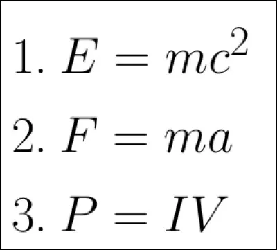 Quelle formule a été rendue célèbre par Einstein en 1905 ?