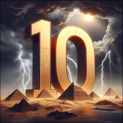 Laquelle de ces catastrophes ne fait pas partie des 10 Plaies d'Égypte ?