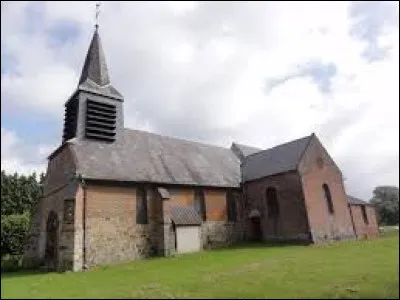 Vous avez ici l'église Sainte-Eugénie, à Erloy. Village Axonais, il se situe en région ...