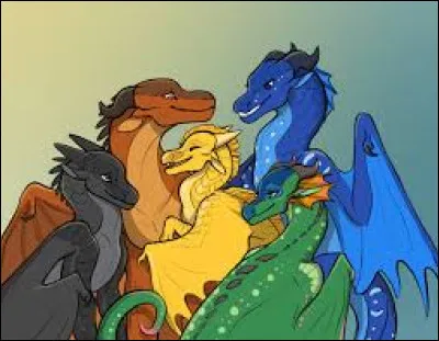 Parmi ces dragons, qui est un Aile de Nuit ?