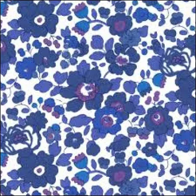Par définition, quel tissu présente un motif fleuri ?