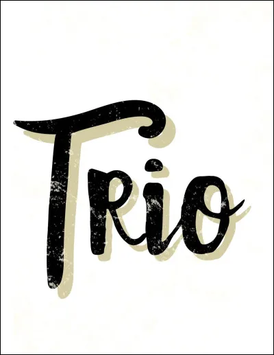 Il ou elle fait partie d'un trio :