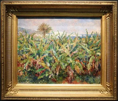 Lequel de ces peintres, né en 1841 à Limoges, impressionniste, auteur de "Jeunes Filles au piano", a peint le tableau "la Bananeraie" ?