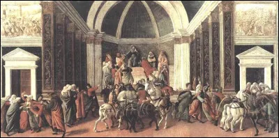 Quel peintre italien est l'auteur de cette peinture en tempera sur bois intitulée ''L'Histoire de la Virginie romaine'' ?