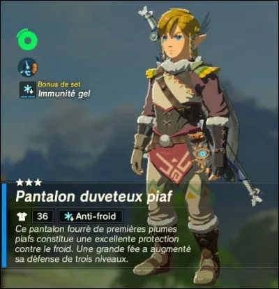 Combien coûte au total la tenue duveteuse piaf ?