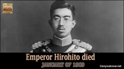 En quelle année l'empereur Hirohito est-il mort ?