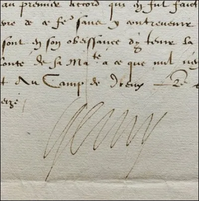 Remontons le cours du temps et voici une autre missive signée. Qui en est l'auteur ?