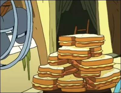 Dans quel dessin animé pouvons-nous voir ces sandwichs ?