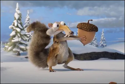 Dans l'&acirc;ge de glace", comment s'appelle l'&eacute;cureuil ?